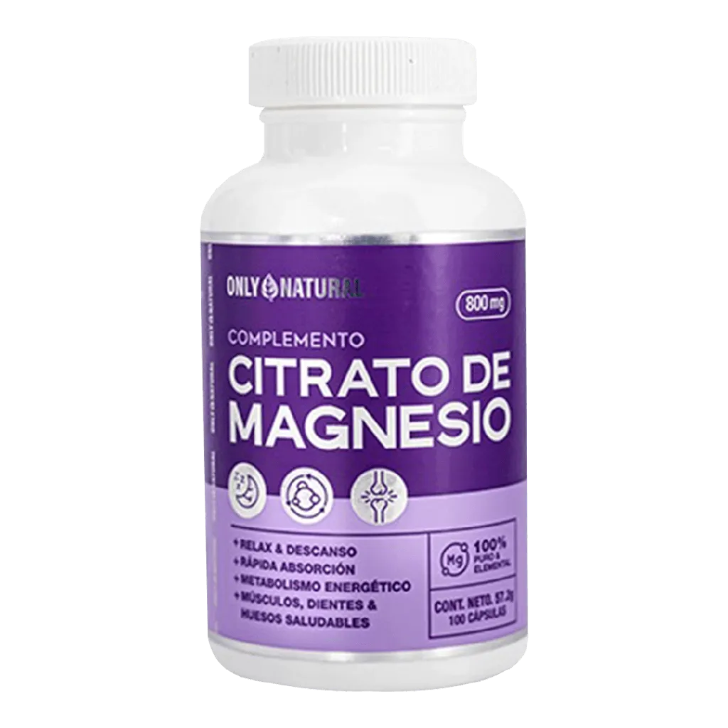 CITRATO DE MAGNESIO CAPSULAS X100 ONLY NATURAL