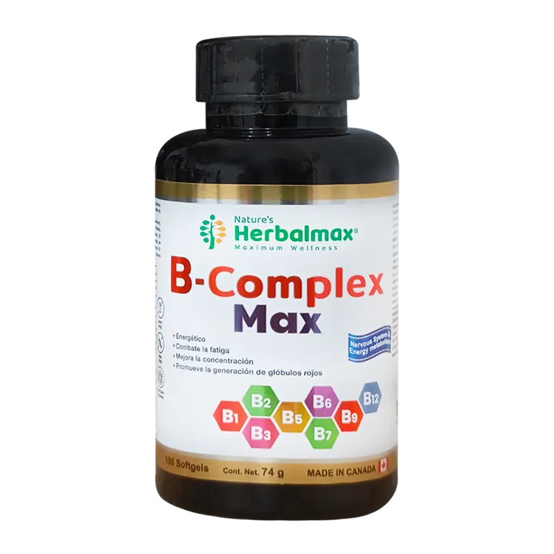B-COMPLEX MAX SOFTGELS X100 NATURES HERBALMAX