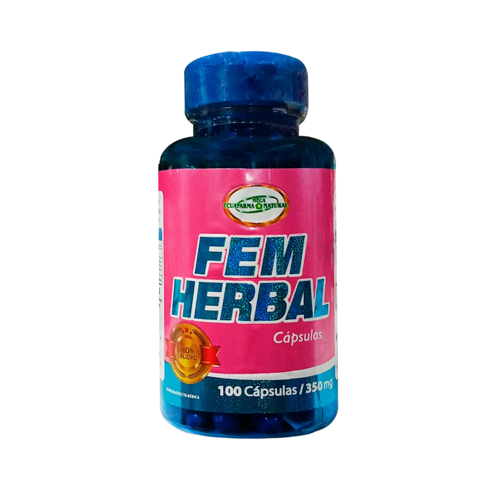 FEM HERBAL 350MG CAPSULAS X100 MEGA ECUAFARMA